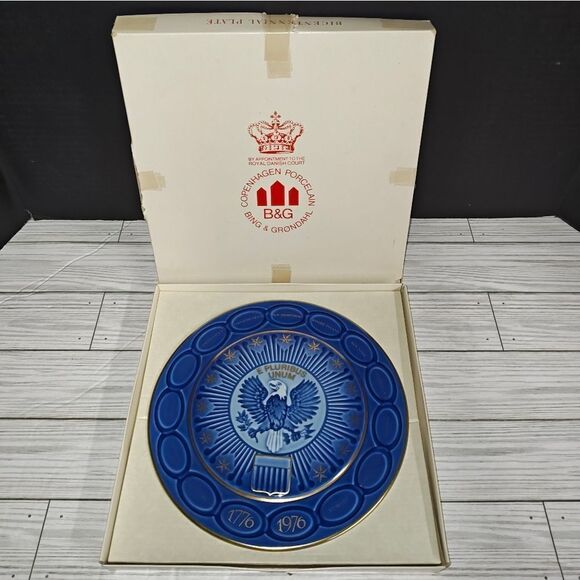 B & G Bing & Grondah Copenhagen USA Bicentennial Plate 1776-1976 Special Edition - Picture 1 of 9